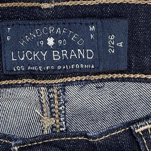 Lucky Brand Jeans Womens Sz 2/26 Dark Blue Brooke Ankle Mid Rise Denim 25x29 - Picture 11 of 14